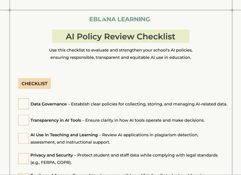 AI Policy Review Checklist banner